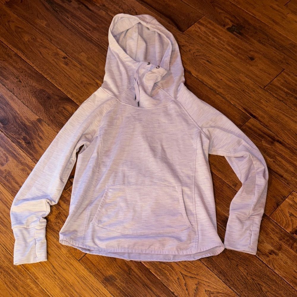 90 Degree By Reflex Heathered Gray Hoodie